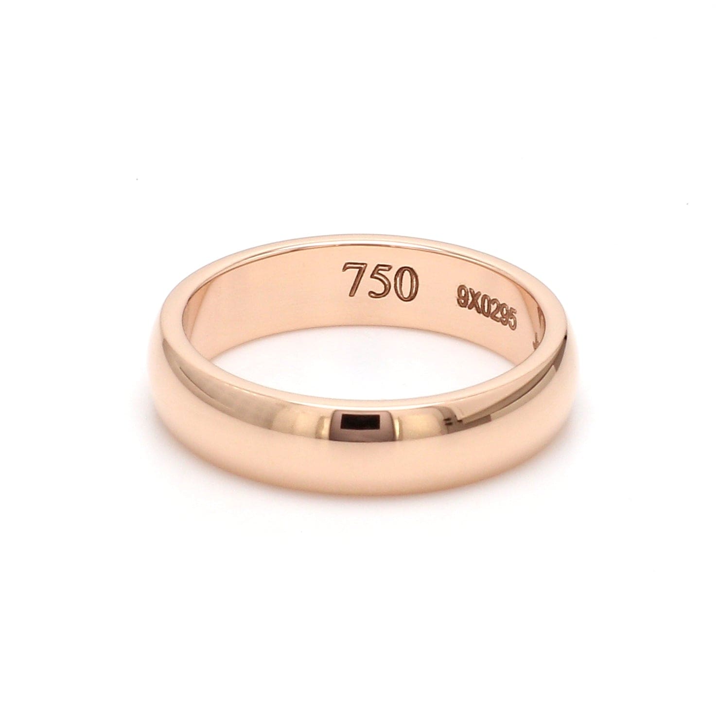 Jewelove™ Rings Women's Band only 5mm 18K Rose Gold Ring JL AU 257