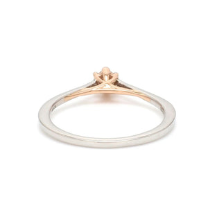 Jewelove™ Rings 6 Prongs Single Diamond Platinum & Rose Gold ring for women JL PT 1145