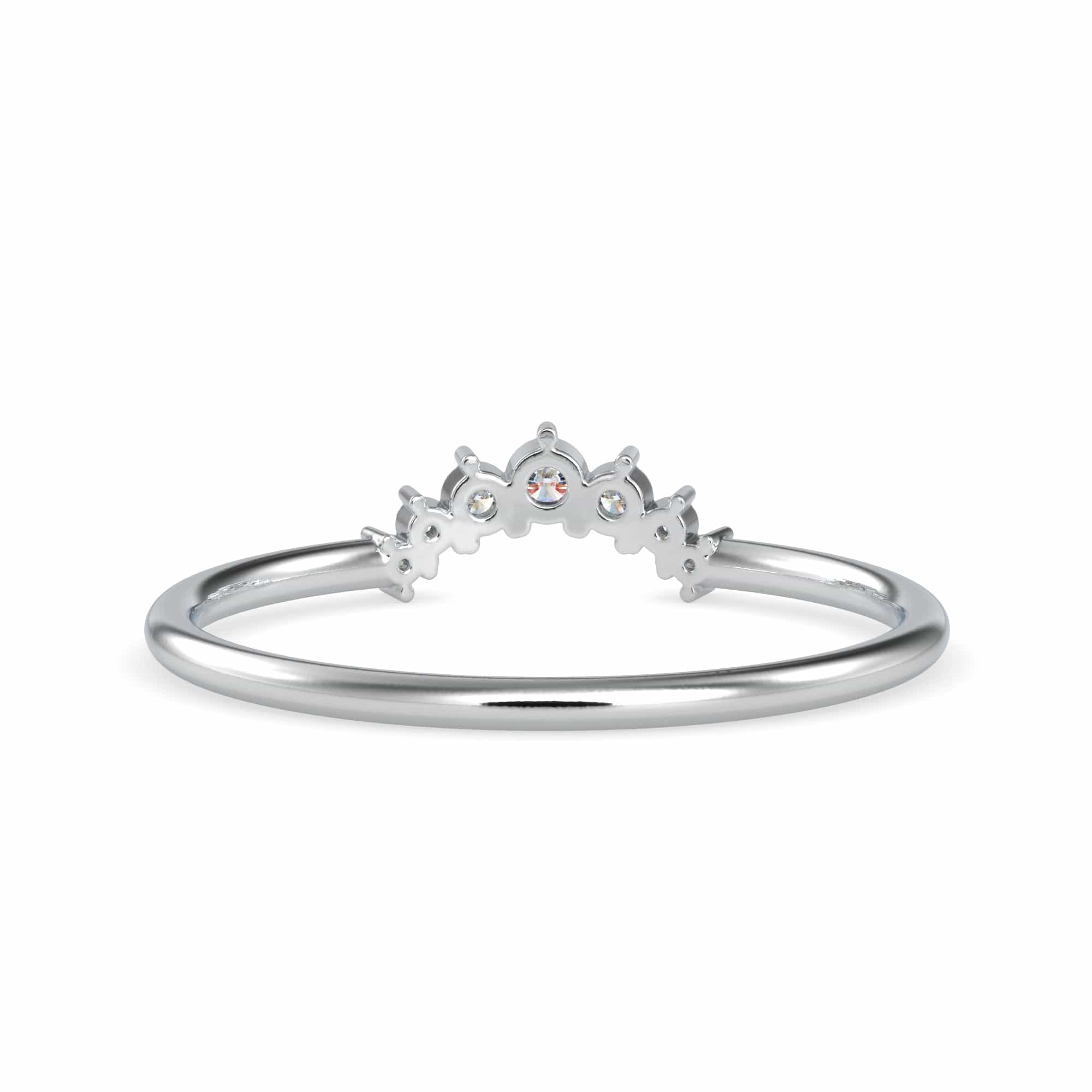 Jewelove™ Rings 7 Diamond Platinum Engagement Ring JL PT 0690