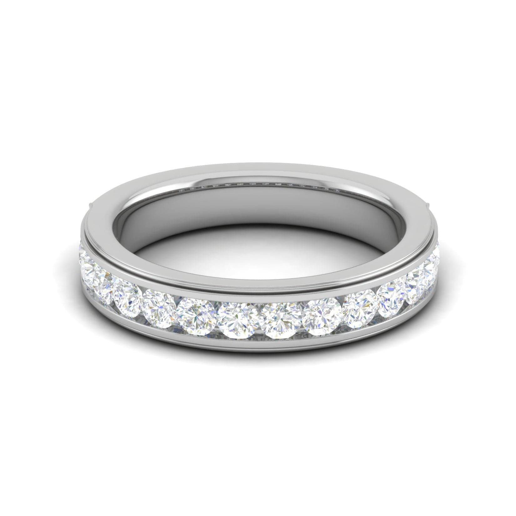 Buy quality Round Brilliant Eva Diamond Engagement Ring with Band below in  Pune