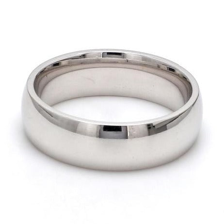 Jewelove™ Rings Men's Band only 7mm Heavy Platinum Wedding Band for Men JL PT 625