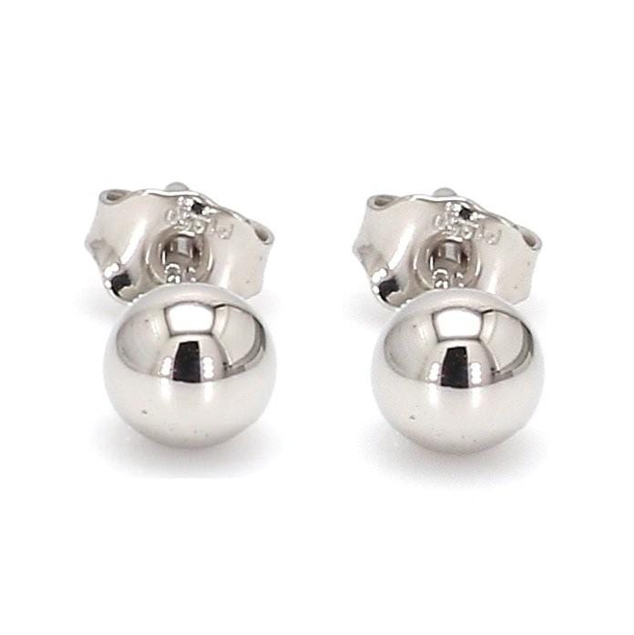 atjewels Round Cut Crystal 925 Sterling Silver Pave Ball Stud Earrings –  atjewels.in