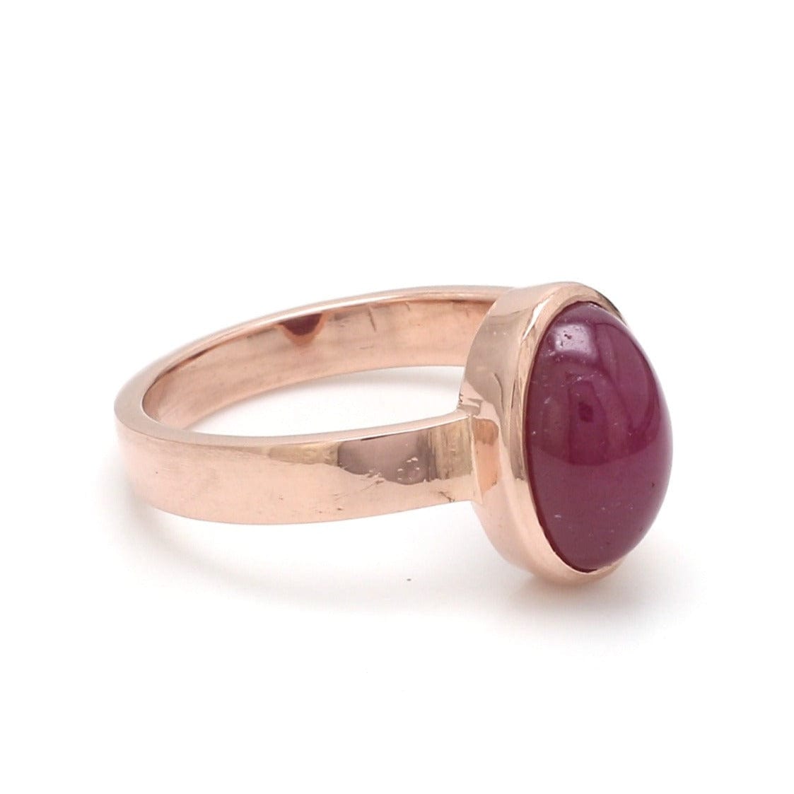 Jewelove™ Rings Unisex Ring Astrology Natural Ruby Ring made in 18K Rose Gold