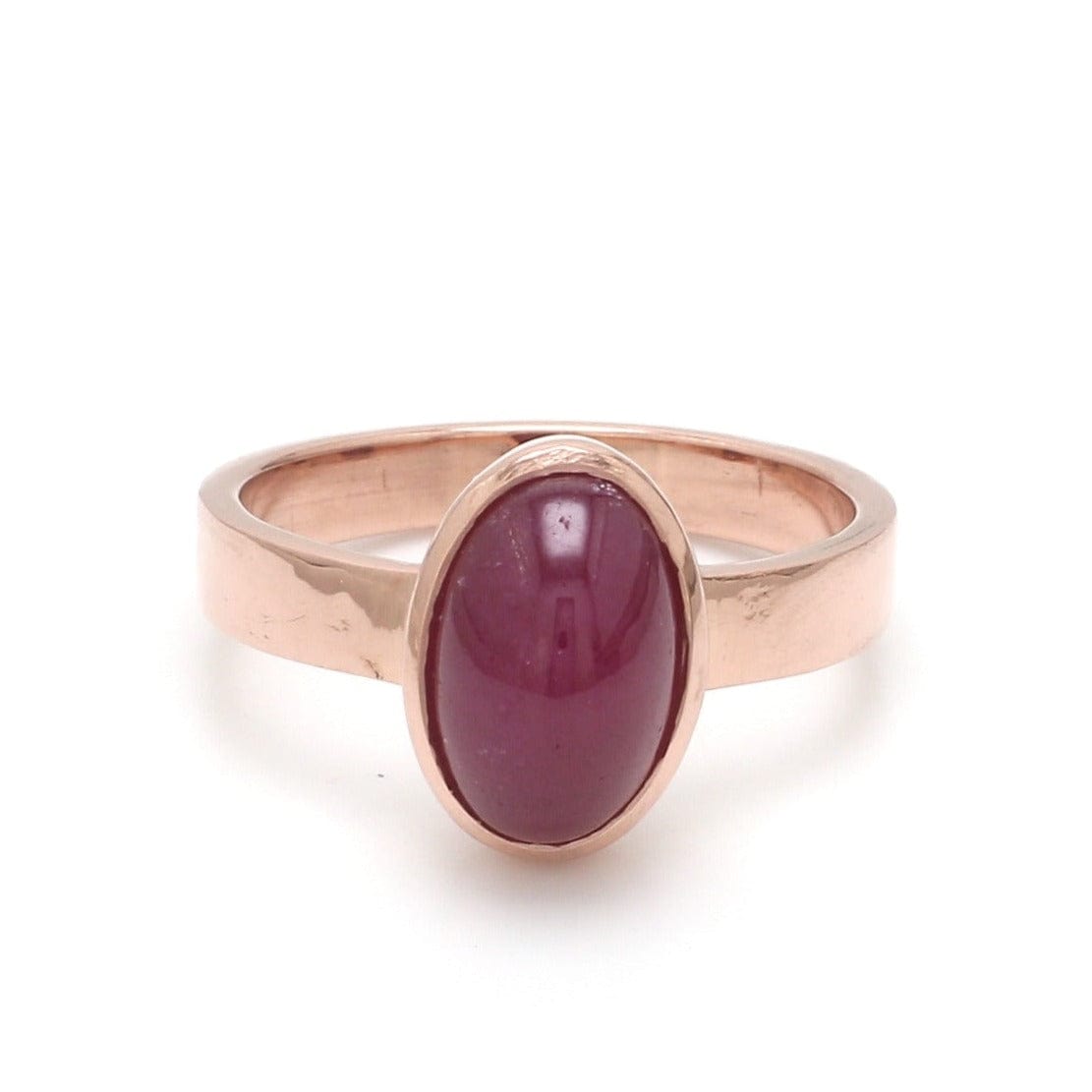 Jewelove™ Rings Unisex Ring Astrology Natural Ruby Ring made in 18K Rose Gold