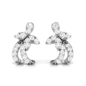 Jewelove™ Earrings SI IJ Beautiful Platinum Diamond Earrings for Women JL PT E OLS 16