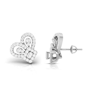 Jewelove™ Earrings Beautiful Platinum Diamond Earrings for Women JL PT E OLS 28