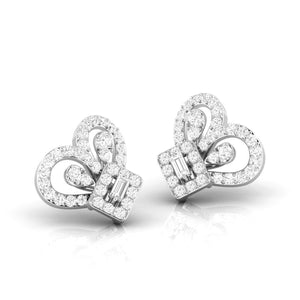 Jewelove™ Earrings Beautiful Platinum Diamond Earrings for Women JL PT E OLS 28