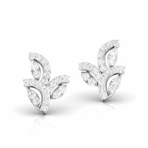 Jewelove™ Earrings Beautiful Platinum Diamond  Earrings for Women JL PT E OLS 32