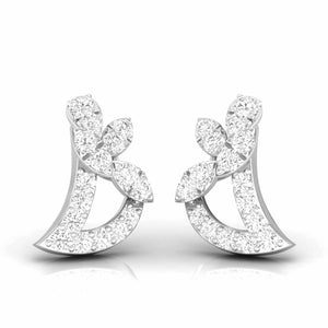 Jewelove™ Earrings SI IJ Beautiful Platinum Diamond Earrings for Women JL PT E OLS 37