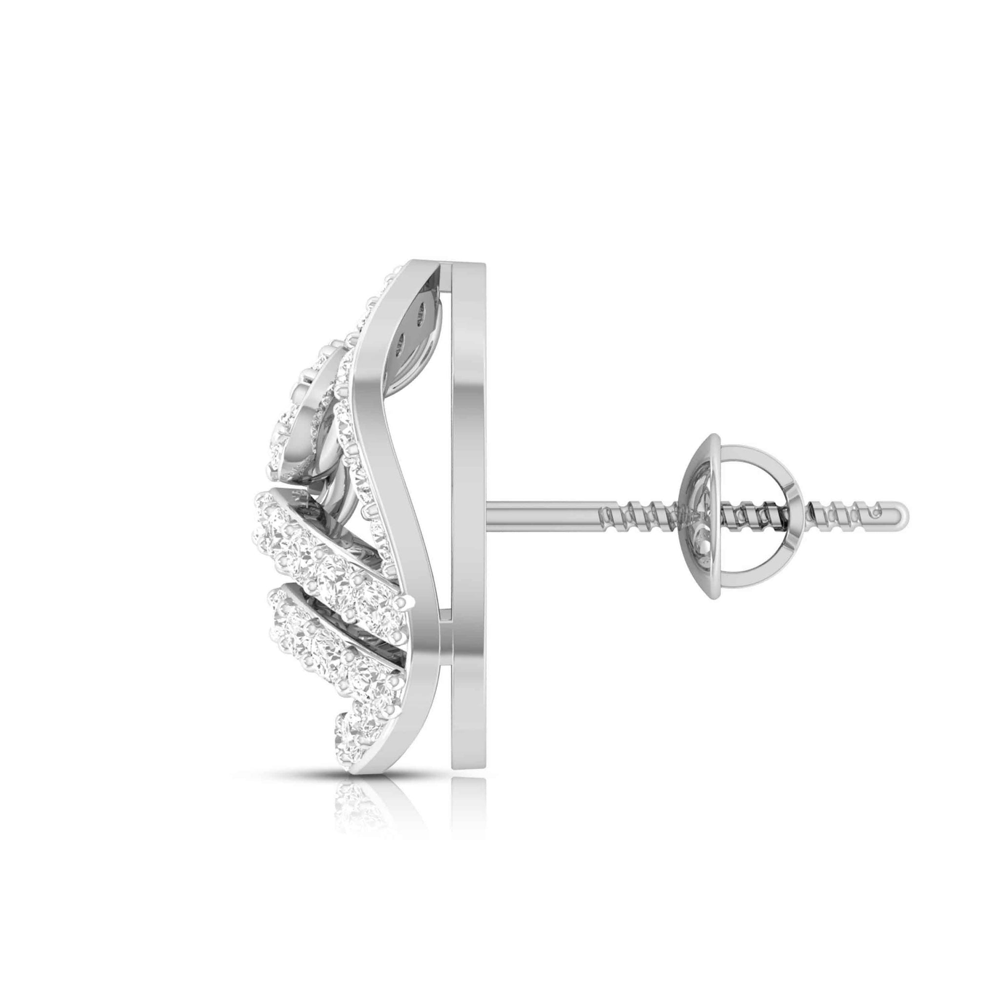 Jewelove™ Earrings Beautiful Platinum Diamond Earrings for Women JL PT E OLS 48