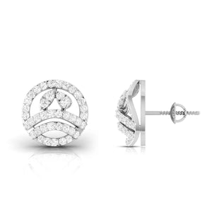 Jewelove™ Earrings Beautiful Platinum Diamond Earrings for Women JL PT E OLS 48