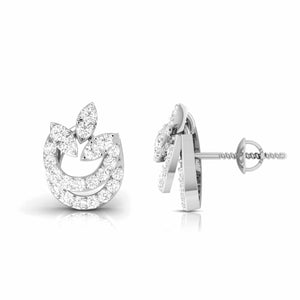 Jewelove™ Earrings Beautiful Platinum Diamond Earrings for Women JL PT E OLS 50