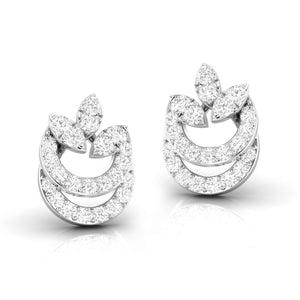 Jewelove™ Earrings Beautiful Platinum Diamond Earrings for Women JL PT E OLS 50