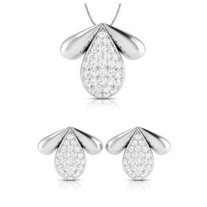 Jewelove™ Pendants & Earrings Pendant Set Beautiful Platinum Diamond Pendant Set for Women JL PT P 41-A