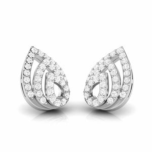 Jewelove™ Earrings Beautiful Platinum Earrings with Diamonds for Women JL PT E ST 2021