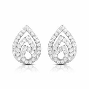 Jewelove™ Earrings SI IJ Beautiful Platinum Earrings with Diamonds for Women JL PT E ST 2021