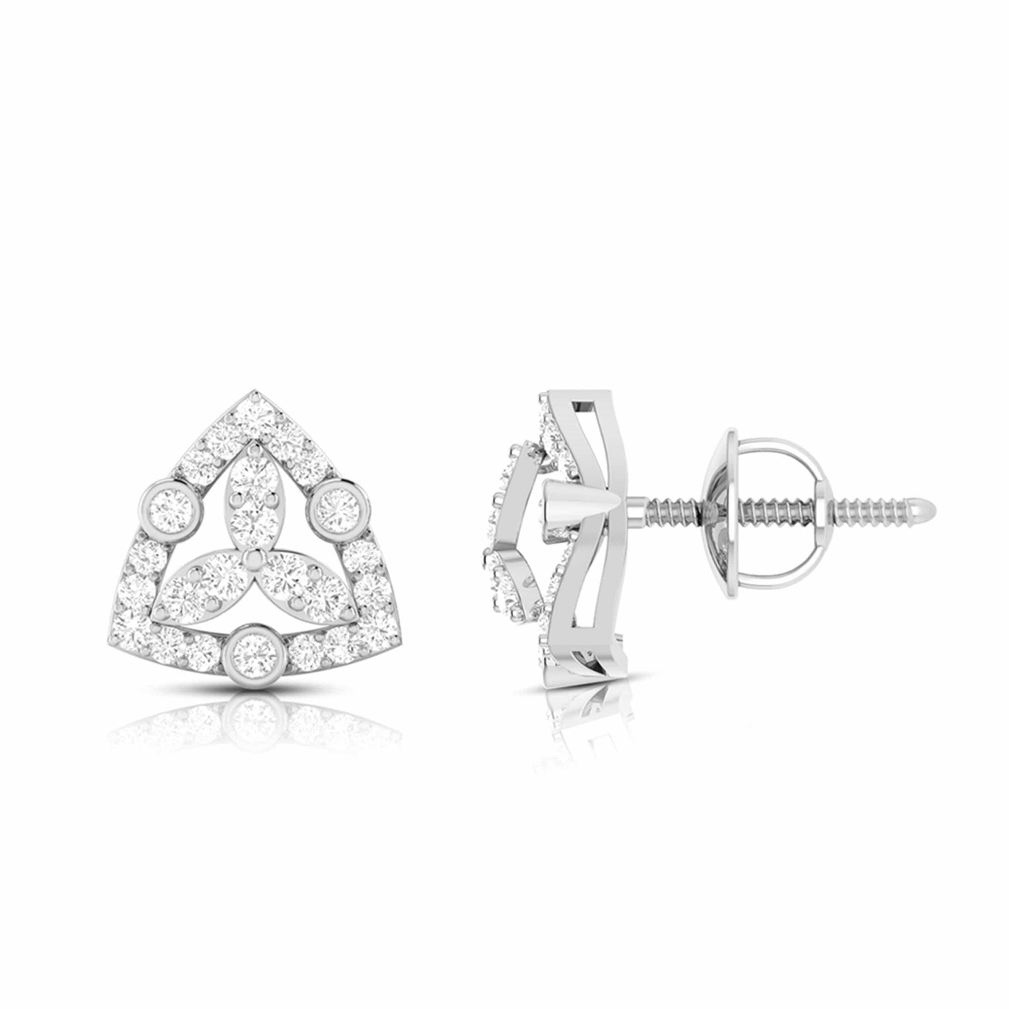 Beautiful Platinum Earrings with Diamonds for Women JL PT E ST 2025