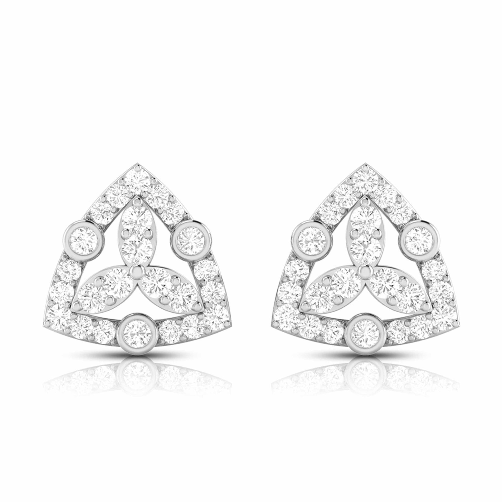 Beautiful Platinum Earrings with Diamonds for Women JL PT E ST 2025