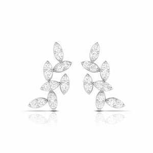 Jewelove™ Earrings Beautiful Platinum Earrings with Diamonds for Women JL PT E ST 2032