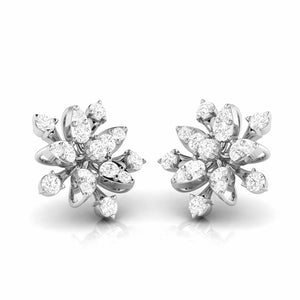 Jewelove™ Earrings Beautiful Platinum Earrings with Diamonds for Women JL PT E ST 2043