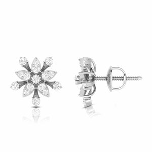 Jewelove™ Earrings Beautiful Platinum Earrings with Diamonds for Women JL PT E ST 2043