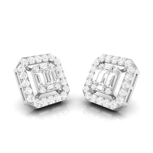 Jewelove™ Earrings Beautiful Platinum Earrings with Diamonds for Women JL PT E ST 2051