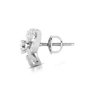 Jewelove™ Earrings Beautiful Platinum Earrings with Diamonds for Women JL PT E ST 2061