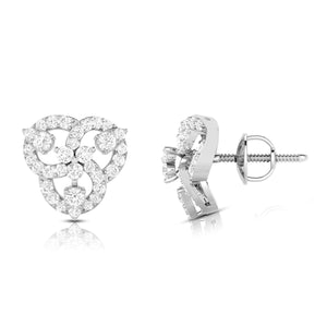 Jewelove™ Earrings Beautiful Platinum Earrings with Diamonds for Women JL PT E ST 2061