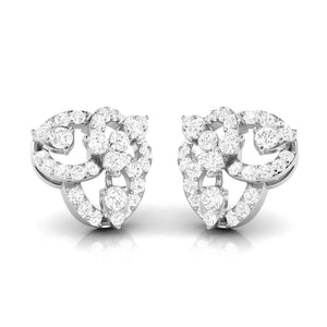 Jewelove™ Earrings Beautiful Platinum Earrings with Diamonds for Women JL PT E ST 2061