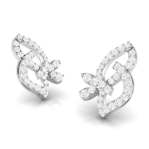 Jewelove™ Earrings Beautiful Platinum Earrings with Diamonds for Women JL PT E ST 2063