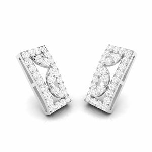 Jewelove™ Earrings Beautiful Platinum Earrings with Diamonds for Women JL PT E ST 2069