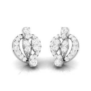 Jewelove™ Earrings Beautiful Platinum Earrings with Diamonds for Women  JL PT E ST 2071