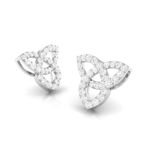 Jewelove™ Earrings Beautiful Platinum Earrings with Diamonds for Women JL PT E ST 2104