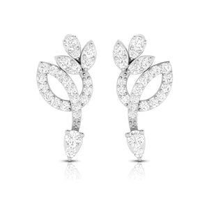 Jewelove™ Earrings Beautiful Platinum Earrings with Diamonds for Women JL PT E ST 2105