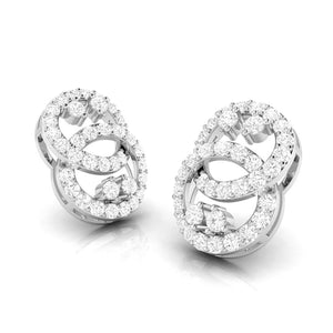 Jewelove™ Earrings Beautiful Platinum Earrings with Diamonds for Women JL PT E ST 2106