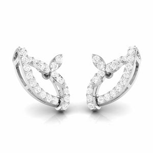 Jewelove™ Earrings Beautiful Platinum Earrings with Diamonds for Women JL PT E ST 2107