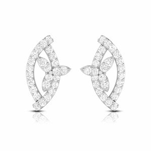 Jewelove™ Earrings SI IJ Beautiful Platinum Earrings with Diamonds for Women JL PT E ST 2107