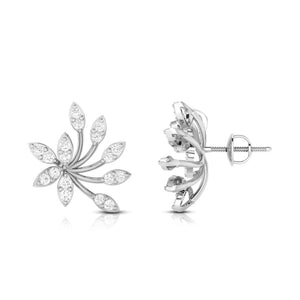 Jewelove™ Earrings Beautiful Platinum Earrings with Diamonds JL PT E ST 2000