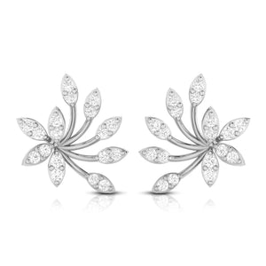 Jewelove™ Earrings SI IJ Beautiful Platinum Earrings with Diamonds JL PT E ST 2000