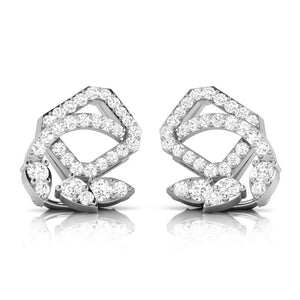 Jewelove™ Earrings Beautiful Platinum Earrings with Diamonds JL PT E ST 2205