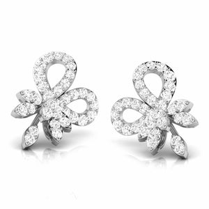 Jewelove™ Earrings Beautiful Platinum Earrings with Diamonds JL PT E ST 2206