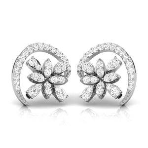 Jewelove™ Earrings Beautiful Platinum Earrings with Diamonds JL PT E ST 2207