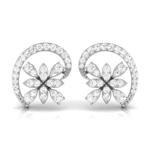 Jewelove™ Earrings SI IJ Beautiful Platinum Earrings with Diamonds JL PT E ST 2207