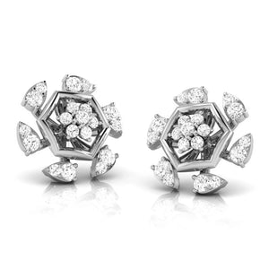 Jewelove™ Earrings Beautiful Platinum Earrings with Diamonds JL PT E ST 2236