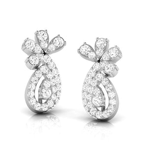 Jewelove™ Earrings Beautiful Platinum Earrings with Diamonds JL PT E ST 2244