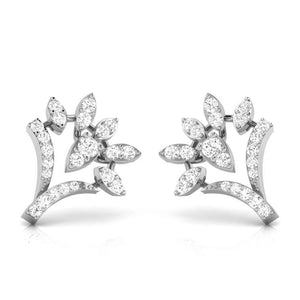 Jewelove™ Earrings Beautiful Platinum Earrings with Diamonds JL PT E ST 2245