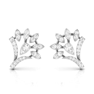 Jewelove™ Earrings SI IJ Beautiful Platinum Earrings with Diamonds JL PT E ST 2245