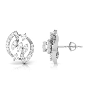 Jewelove™ Earrings Beautiful Platinum Earrings with Diamonds JL PT E ST 2246