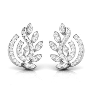 Jewelove™ Earrings Beautiful Platinum Earrings with Diamonds JL PT E ST 2247