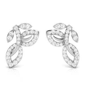 Jewelove™ Earrings SI IJ Beautiful Platinum Earrings with Diamonds JL PT E ST 2248